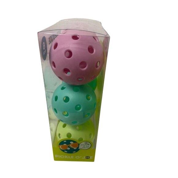 Pickle OJoe 40 Hole Performance Pickleballs 6 Pack For Indoor Outdoor Use - Picture 2 of 6